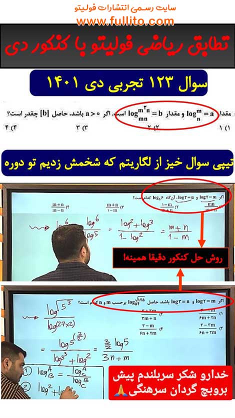 تطابق ریاضی فولیتو بهنام سرهنگی 1401