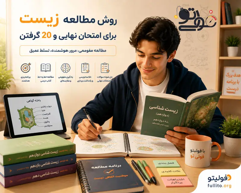 روش مطالعه و خواندن زیست برای امتحان نهایی