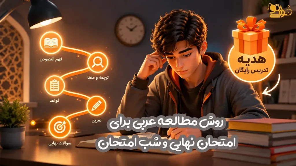 بهترین روش مطالعه عربی برای امتحان نهایی و شب امتحان